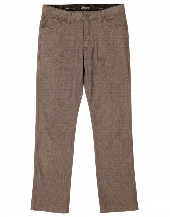 Lee Damen gerade Freizeithose US 6 Medium W28 L30 Graue Baumwolle