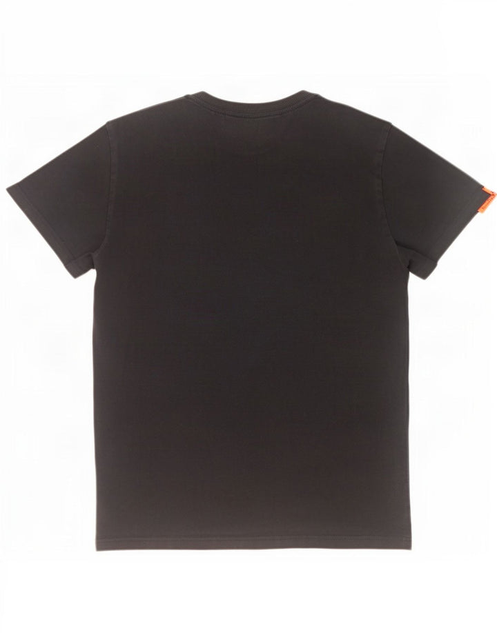 Superdry Herren Grafik-T-Shirt-Oberteil aus mittelschwarzer Baumwolle