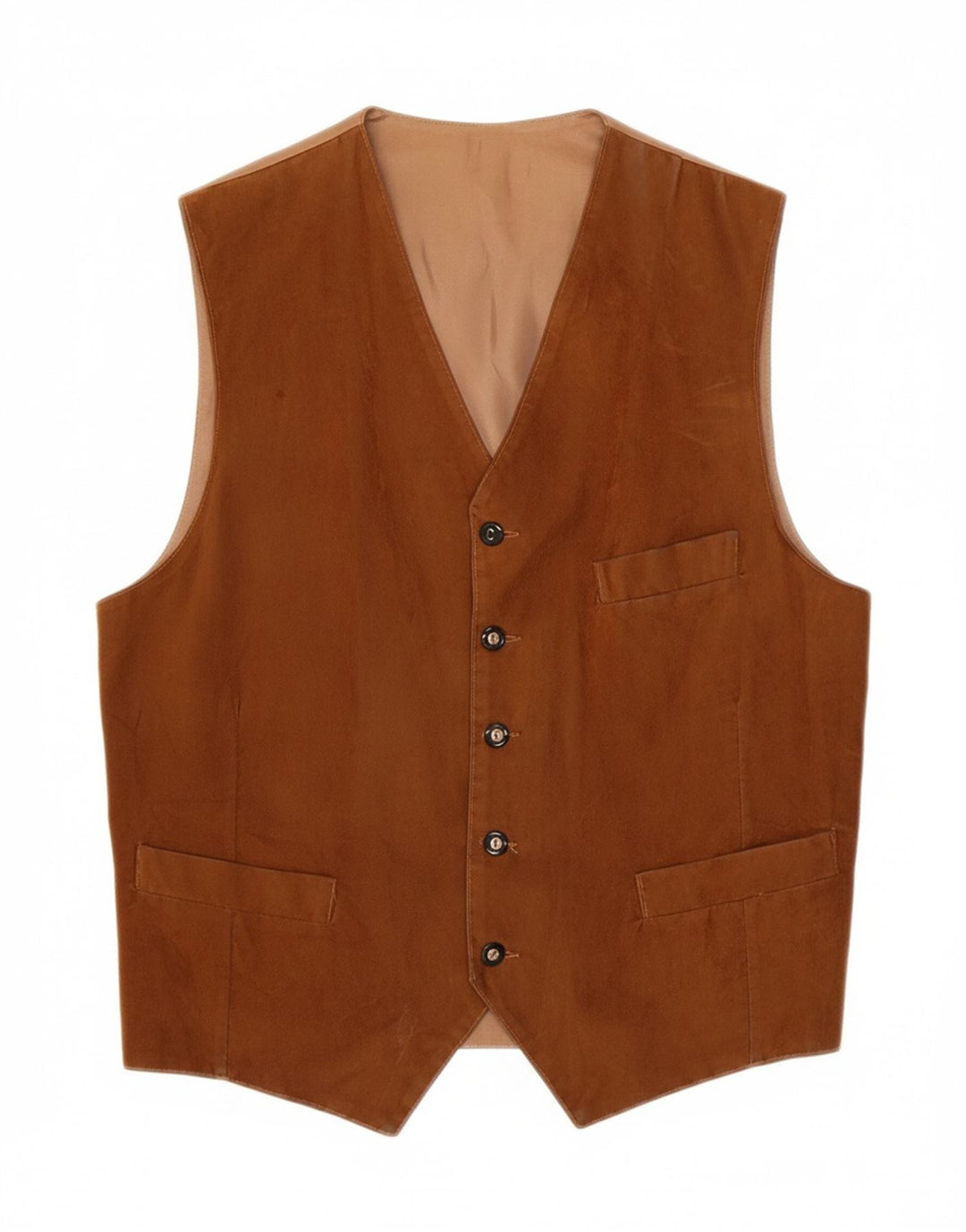 POLBOT Mens Waistcoat Medium Brown Polyamide Vintage Polbot and Second-Hand Polbot from Messina Hembry 
