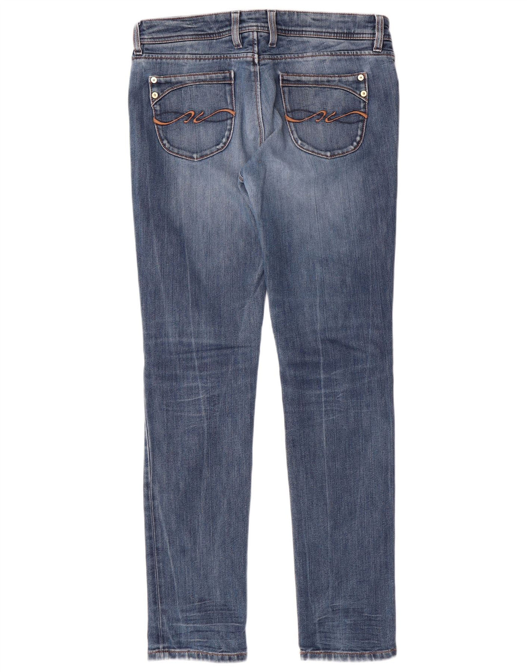 TOMMY HILFIGER Damen Slim Jeans W30 L32 Blaue Baumwolle