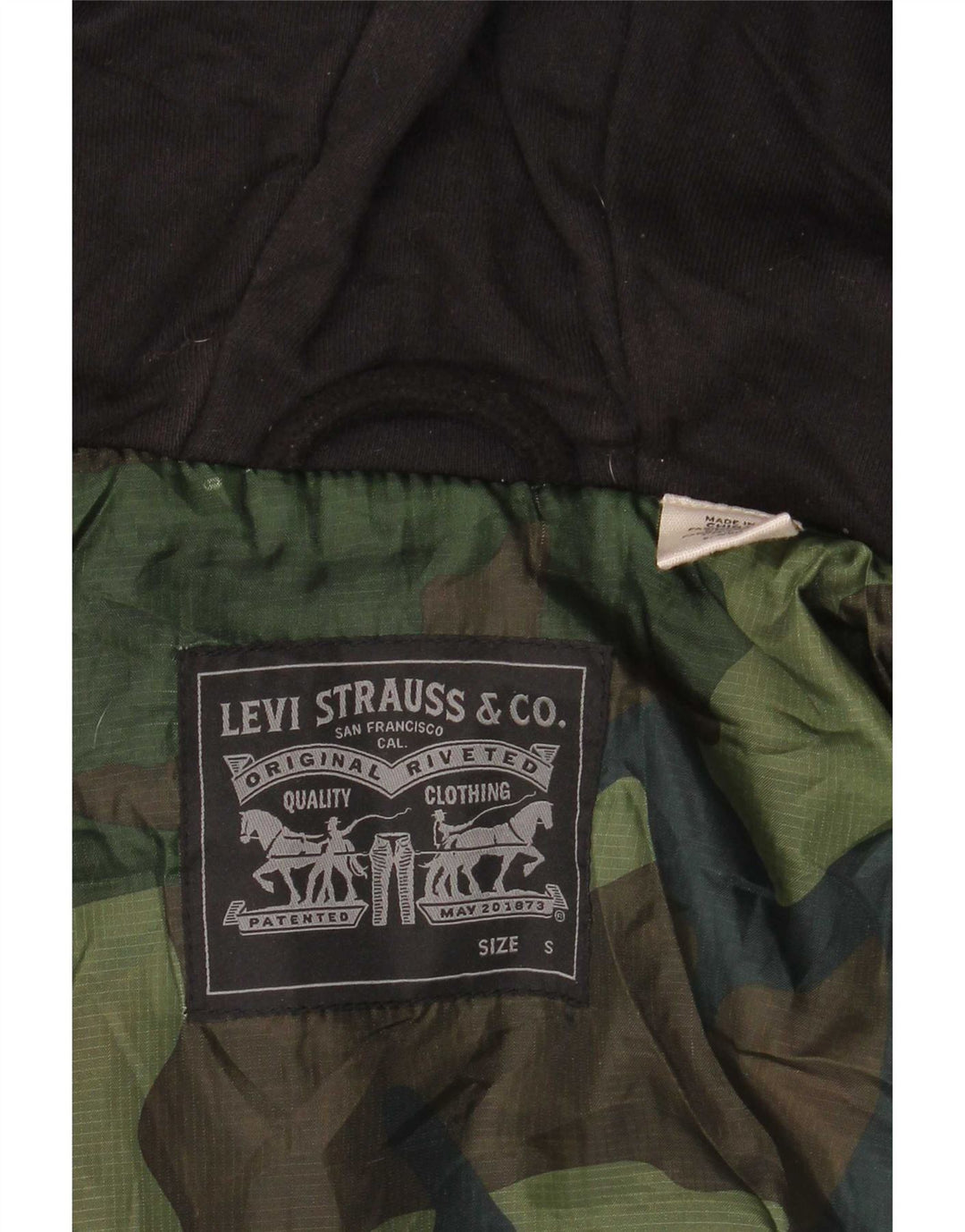 Levi's Herren-Lumberjack-Flanellhemd mit Kapuze, klein, rot kariert
