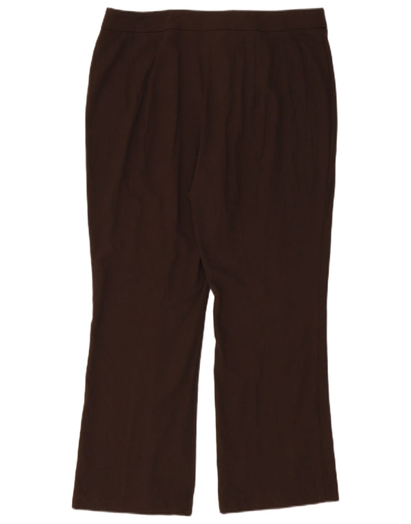 Marks & Spencer Damen-Freizeithose mit hoher Taille, UK 18, XL, W36, L28, Braun