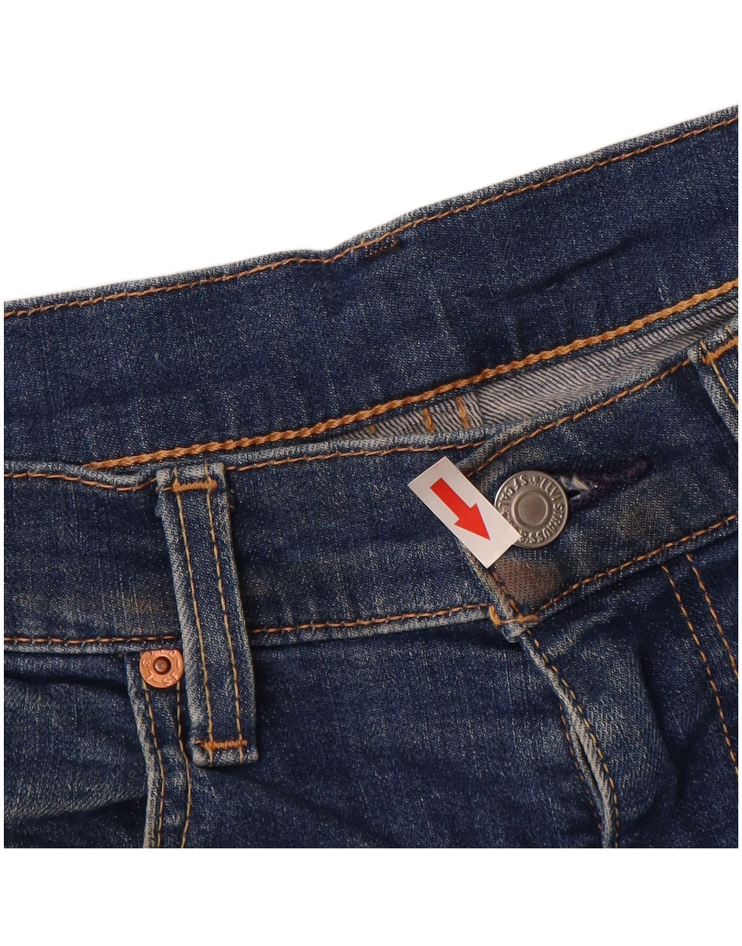 LEVI'S Herren 512 Slim Tapered Jeans W34 L28 Blaue Baumwolle