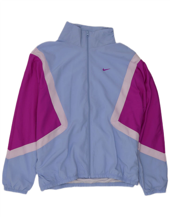 Nike Damen-Trainingsanzugoberteil mit Grafik, UK 14, Mittelblau, Sport