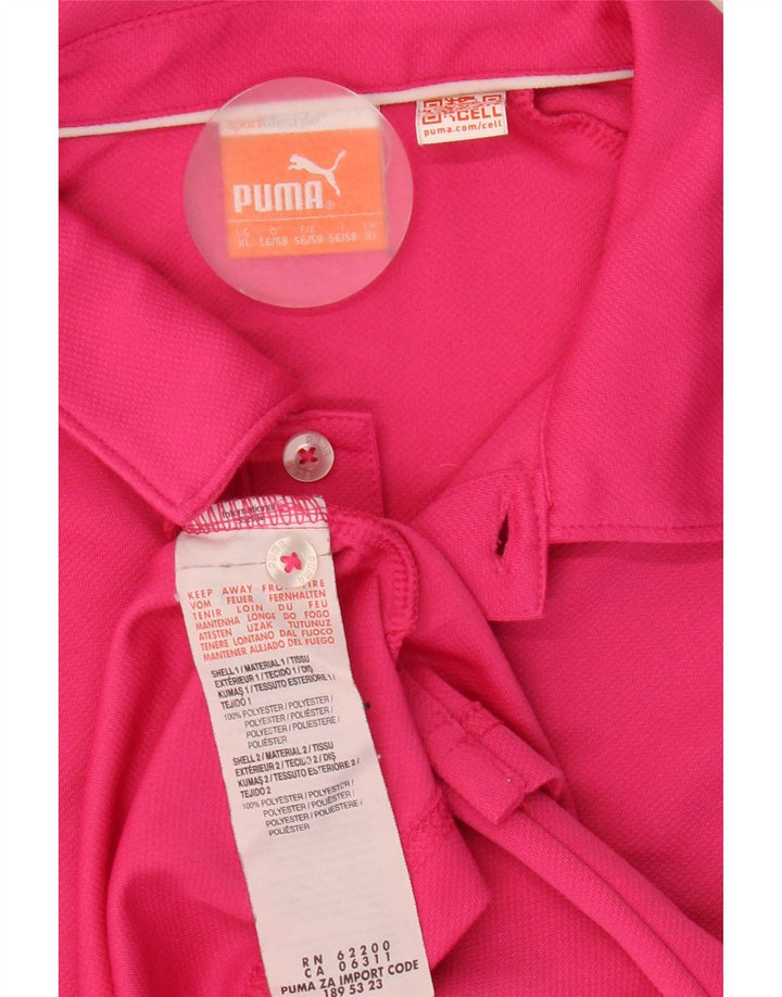 Puma Herren Poloshirt XL Rosa Polyester