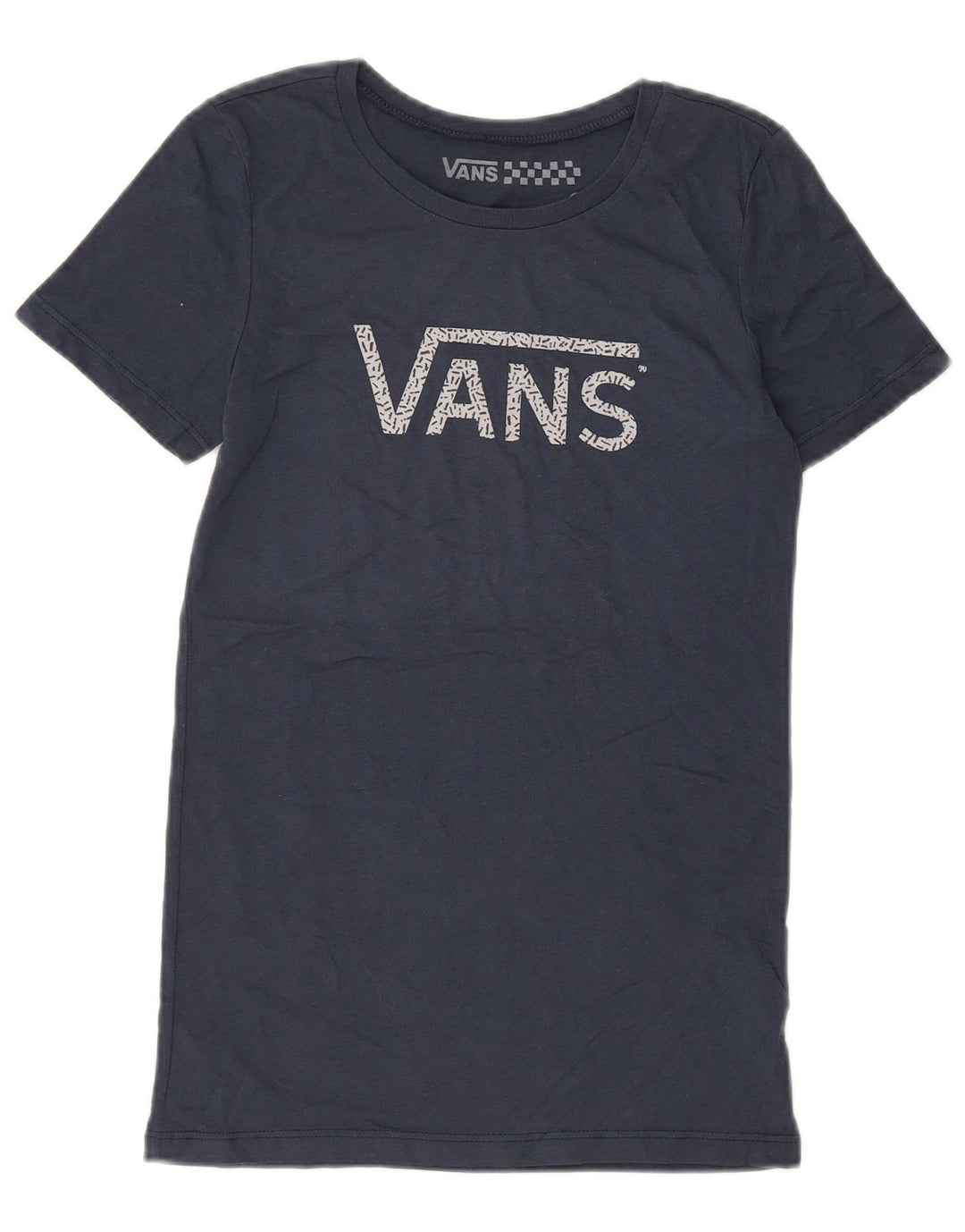 VANS Grafik-T-Shirt für Damen, UK 8, Größe S, Marineblau, Baumwolle