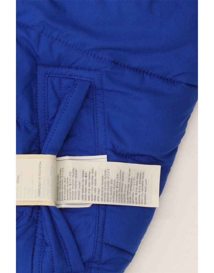 Hollister Herren Reversible Wattierte Weste UK 38 Medium Marineblau Polyester