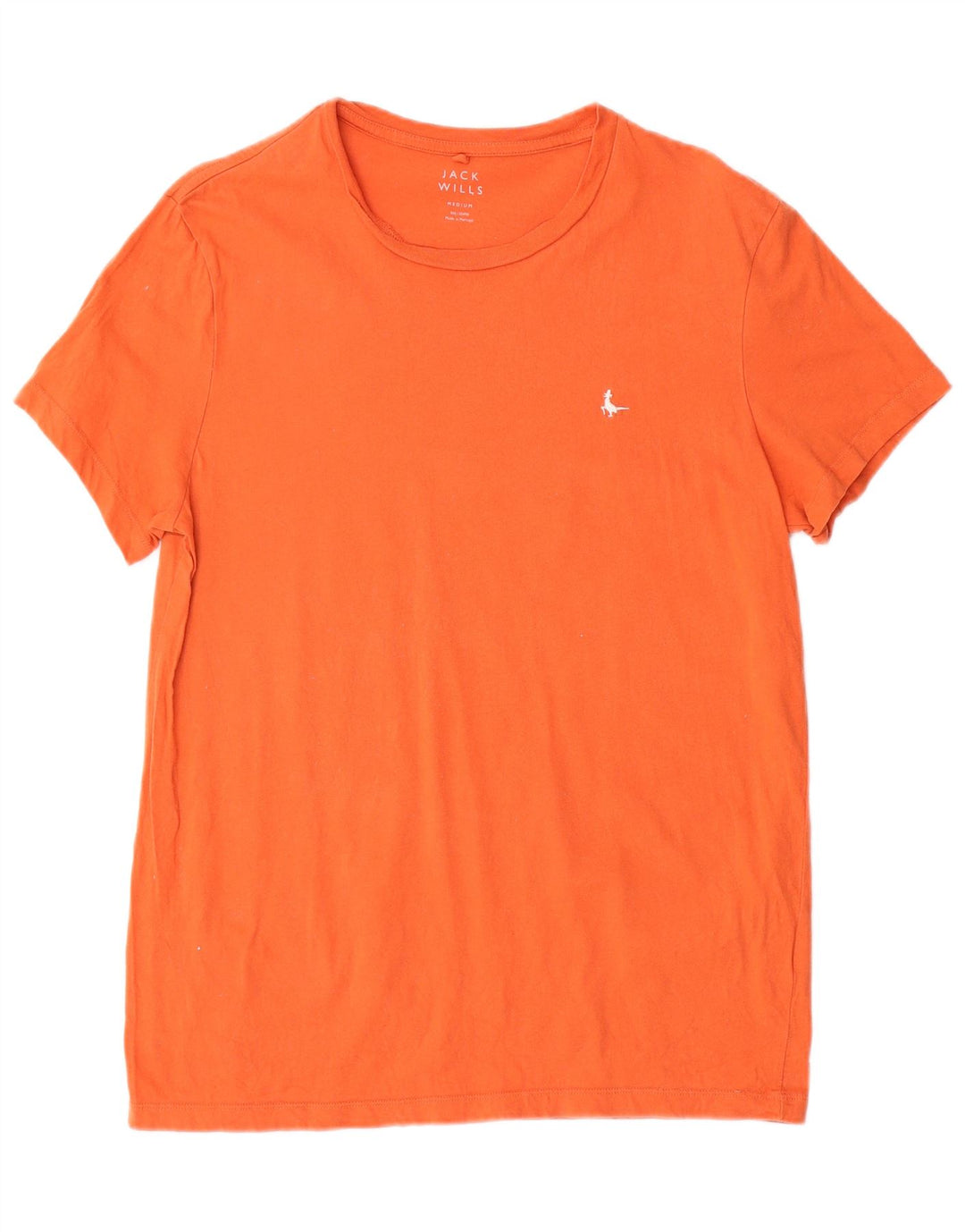 Jack Wills Herren T-Shirt-Oberteil Mittelorange