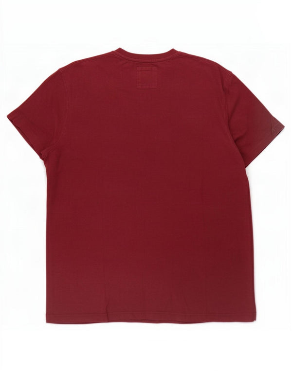 Crew Clothing Herren T-Shirt Top 2XL Burgund Baumwolle