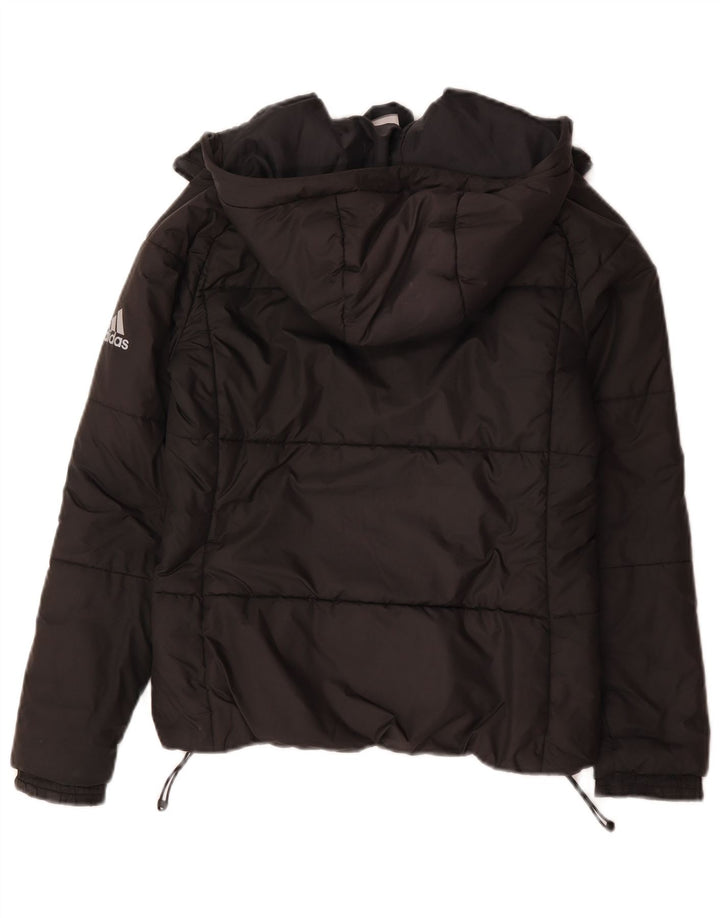 Adidas Damen-Jacke mit Kapuze, gepolstert, UK 8/10, Größe S, Schwarz, Polyester