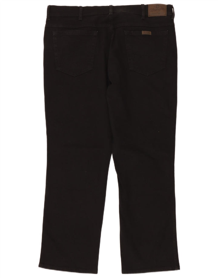 Wrangler Damen-Jeans mit normaler Passform, gerade Passform, W40, L30, schwarze Baumwolle