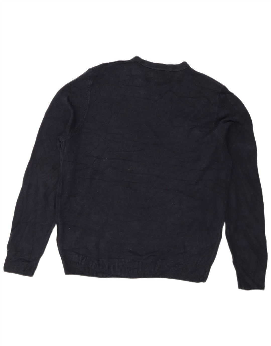 Marks & Spencer Herren-Pullover mit Rundhalsausschnitt, groß, Marineblau, Acryl