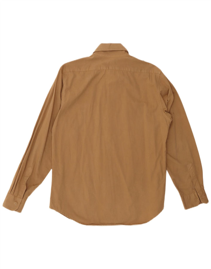 BENETTON Herren Militär-Flanellhemd Mittelbeige