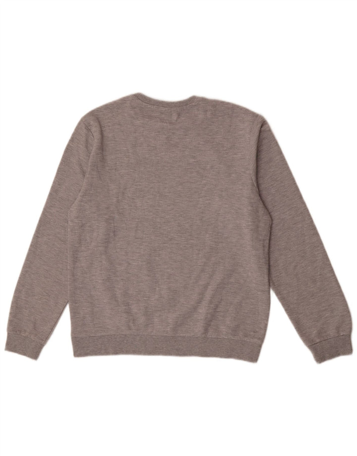 North Sails Herren-Sweatshirt mit Grafik, mittelgrau gefleckte Baumwolle