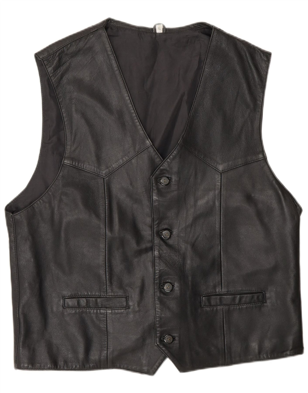 Vintage Herren Weste XL Schwarz