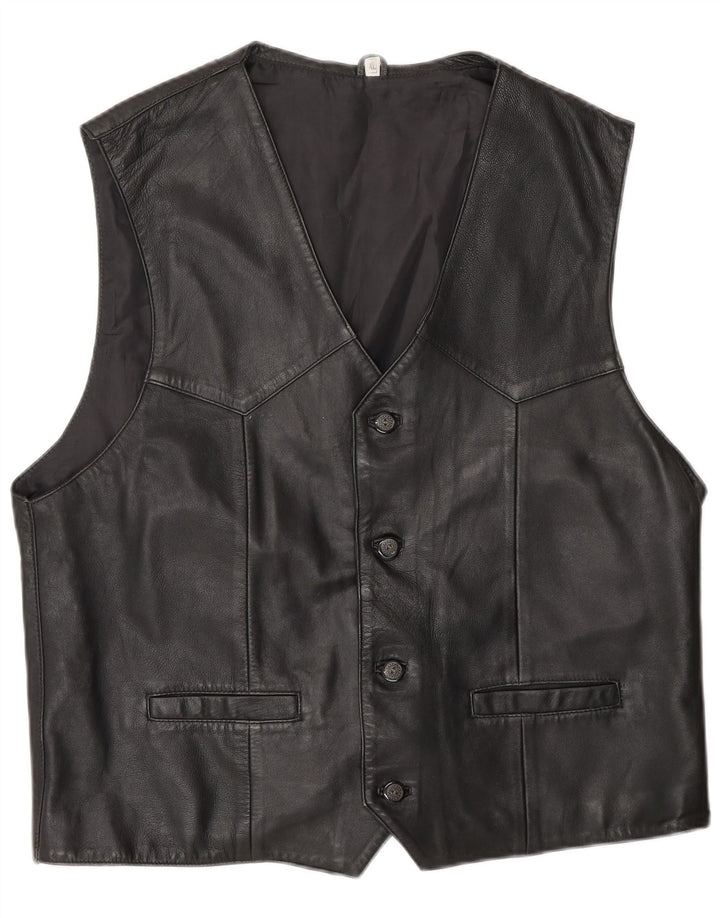 Vintage Herren Weste XL Schwarz