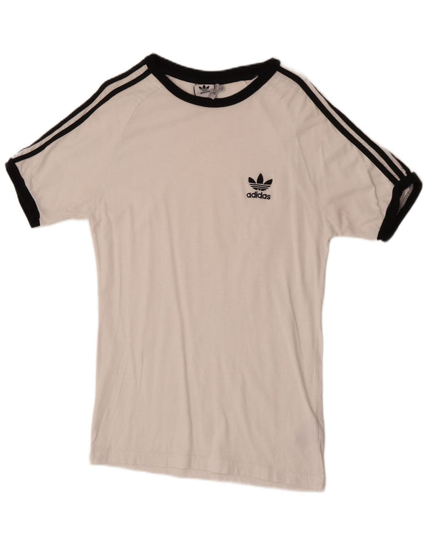 Adidas Herren T-Shirt Top Large Weiß Baumwolle