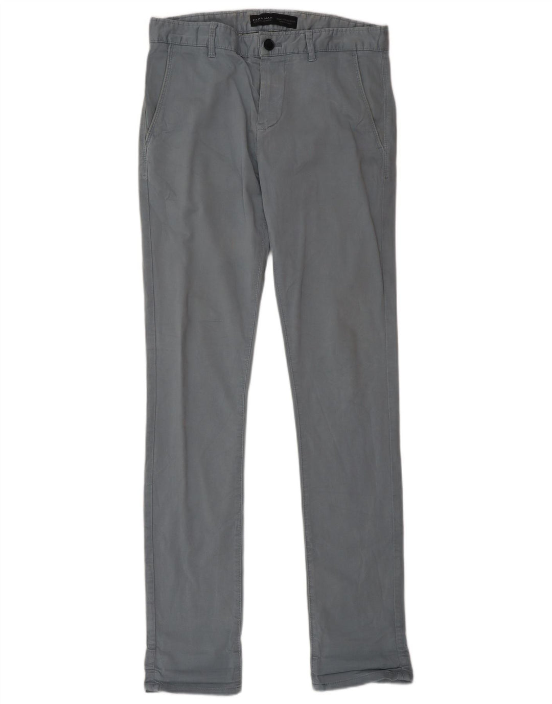 Zara Slim Chino-Hose für Herren, EU 38, Größe S, W30, L33, Grau