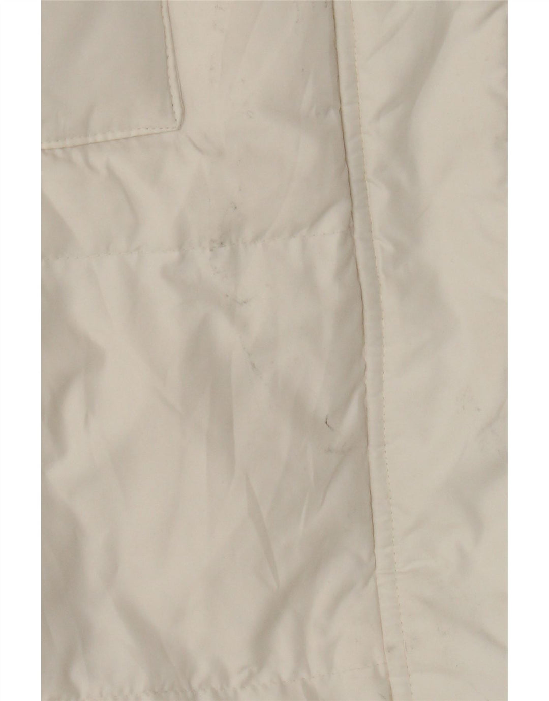 Phard Damen Wattierter Mantel UK 16 Large Weiß Polyester