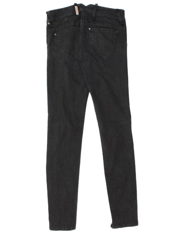 Einstein Damen Skinny Freizeithose XS W26 L31 Schwarze Baumwolle