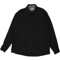 WRANGLER Herrenhemd 2XL Schwarz Baumwolle