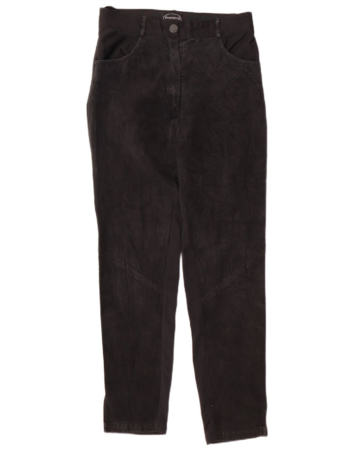 Promoda Damen-Freizeithose aus Wildleder, EU 40, M, W28, L30, Schwarz, klassisch