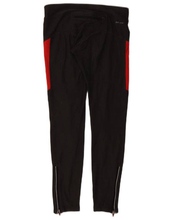 Nike Damen Dri Fit Leggings UK 8 Small Schwarz Colourblock Polyester