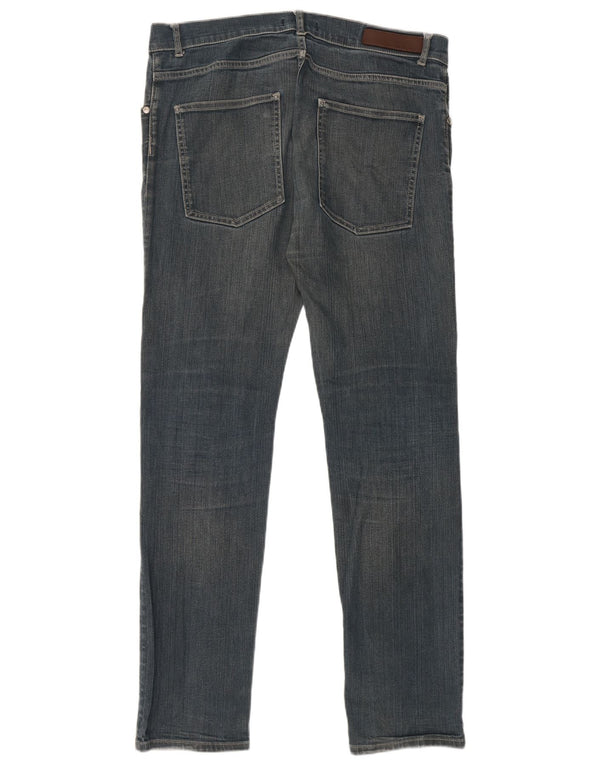 Zara Herren Slim Jeans EU 46 XL W36 L32 Blaue Baumwolle