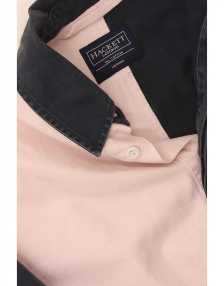 Hackett Herren-Pulloverhemd mit Grafik, Mittelschwarz, Colourblock-Baumwolle