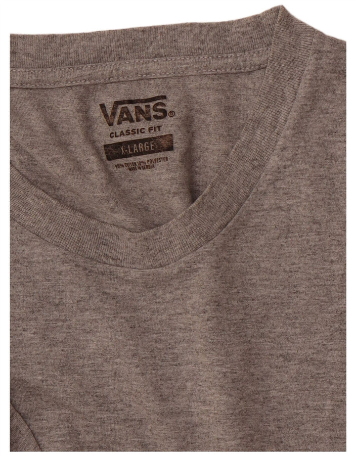 VANS Herren-T-Shirt mit klassischer Passform, XL, schwarze Farbblock-Baumwolle