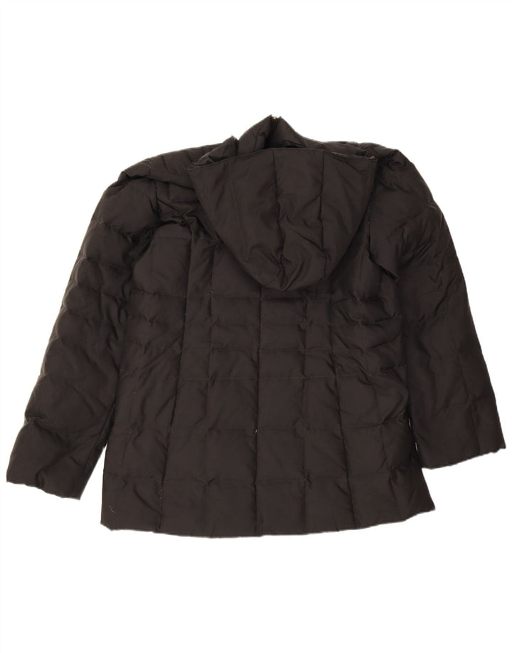 Sergio Tacchini Damen Wattierte Jacke mit Kapuze IT 46 Large Schwarz