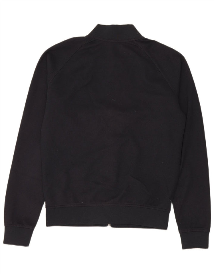 Zara Herren-Trainingsanzug-Top-Jacke aus mittelschwarzem Polyester