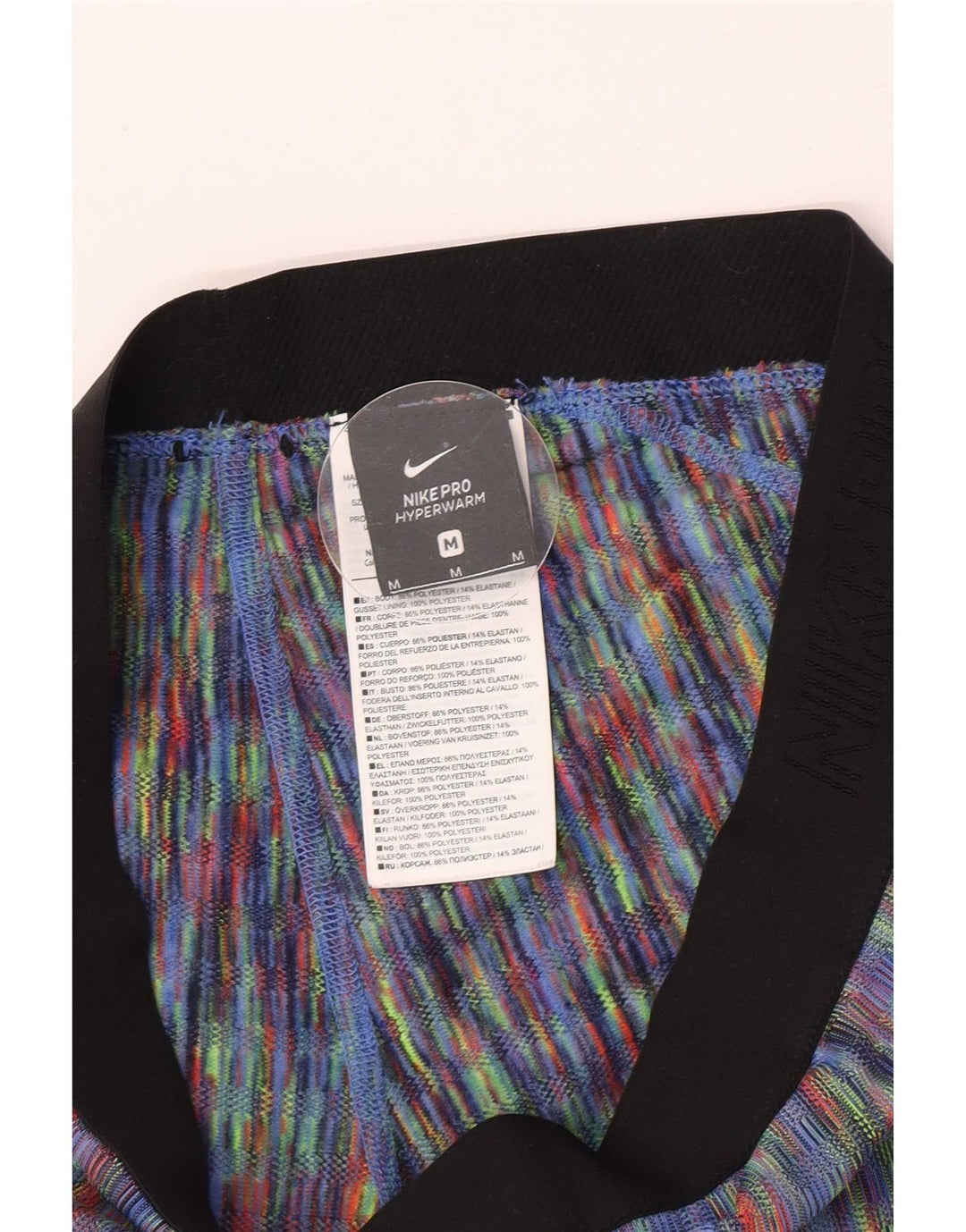 Nike Damen Leggings UK 12 Medium Mehrfarbiges Polyester