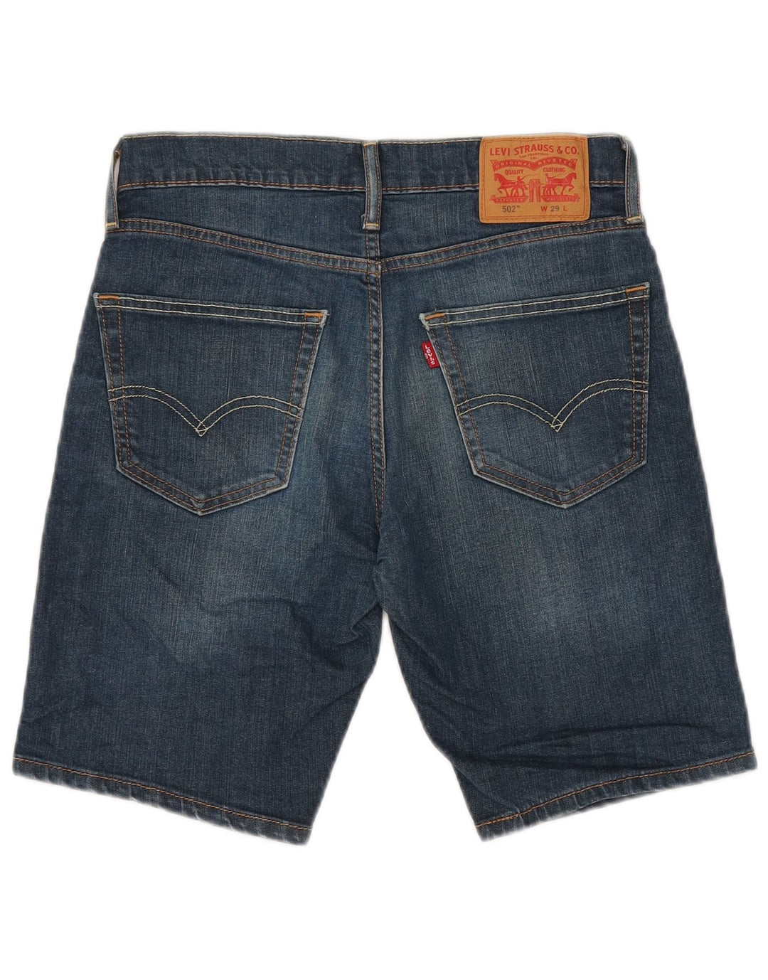 LEVI'S Herren 502 Denim Shorts W29 Small Blau