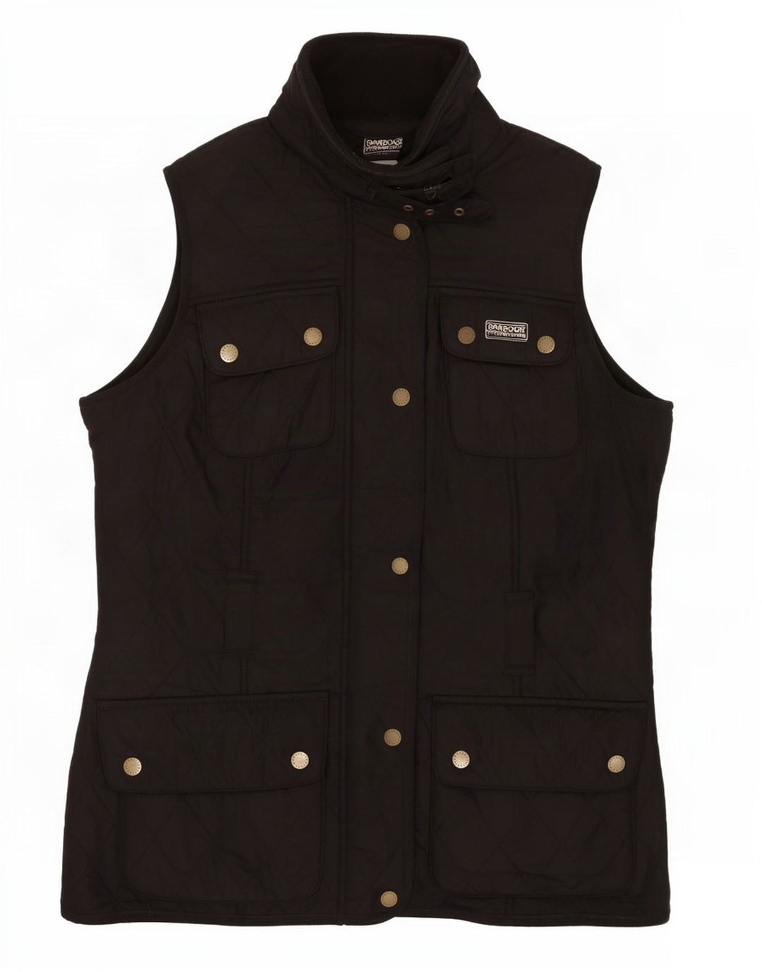 Barbour Damen Übergroße Steppweste UK 10 Small Schwarz Polyester