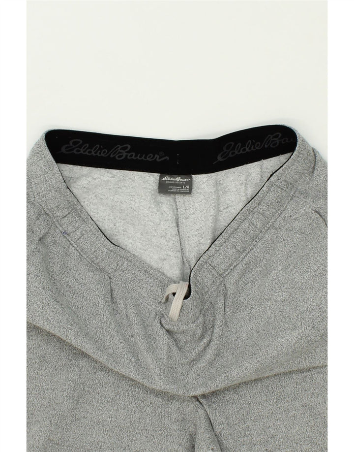 EDDIE BAUER Mens Tracksuit Trousers Large Grey Cotton Vintage Eddie Bauer and Second-Hand Eddie Bauer from Messina Hembry 