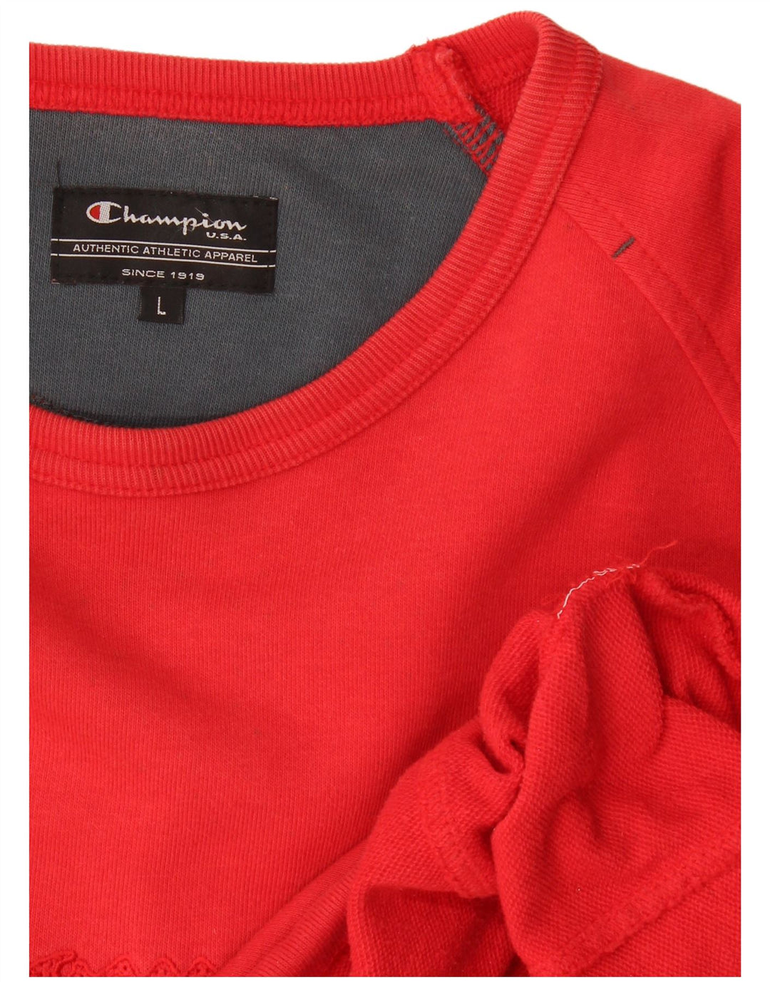 Champion Herren-Sweatshirt mit Grafik, Größe L, Rot