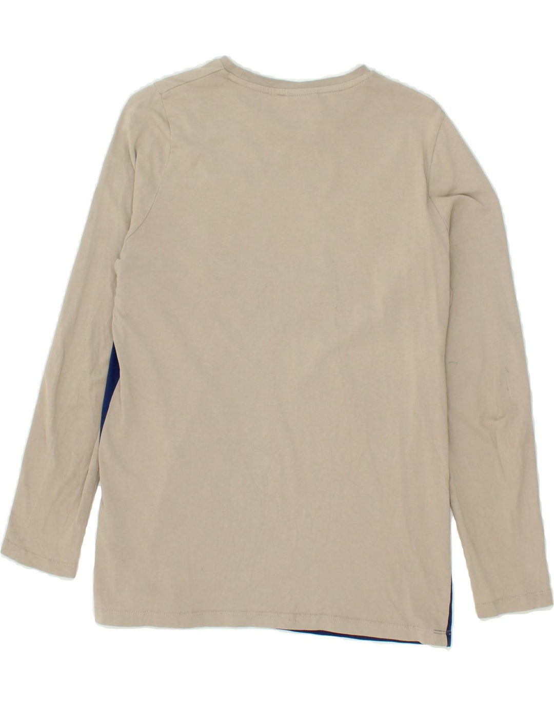 ELLESSE Boys Graphic Top Long Sleeve 13-14 Years Beige Colourblock Vintage Ellesse and Second-Hand Ellesse from Messina Hembry 