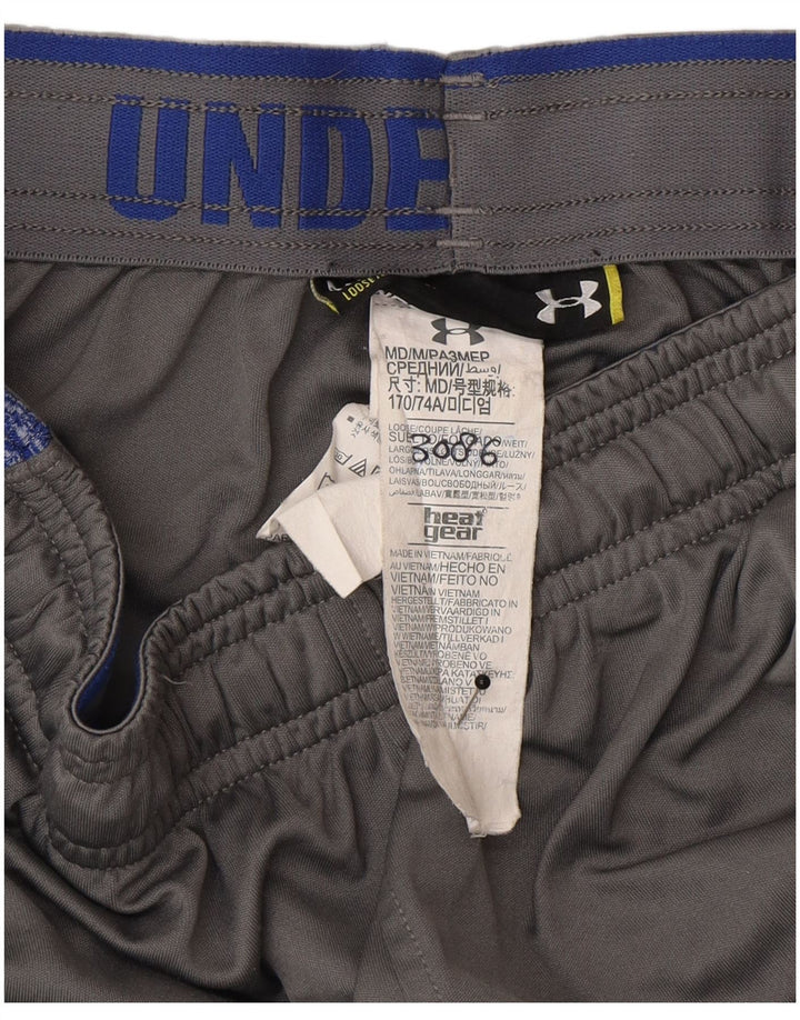Under Armour Herren-Sportshorts aus mittelgrauem Colourblock-Polyester