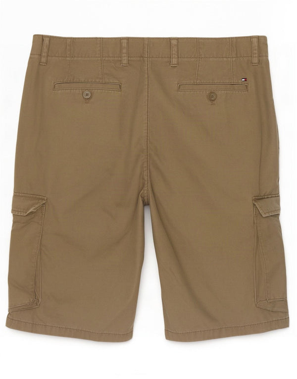Tommy Hilfiger Mens Cargo Shorts W36 Large Khaki Cotton