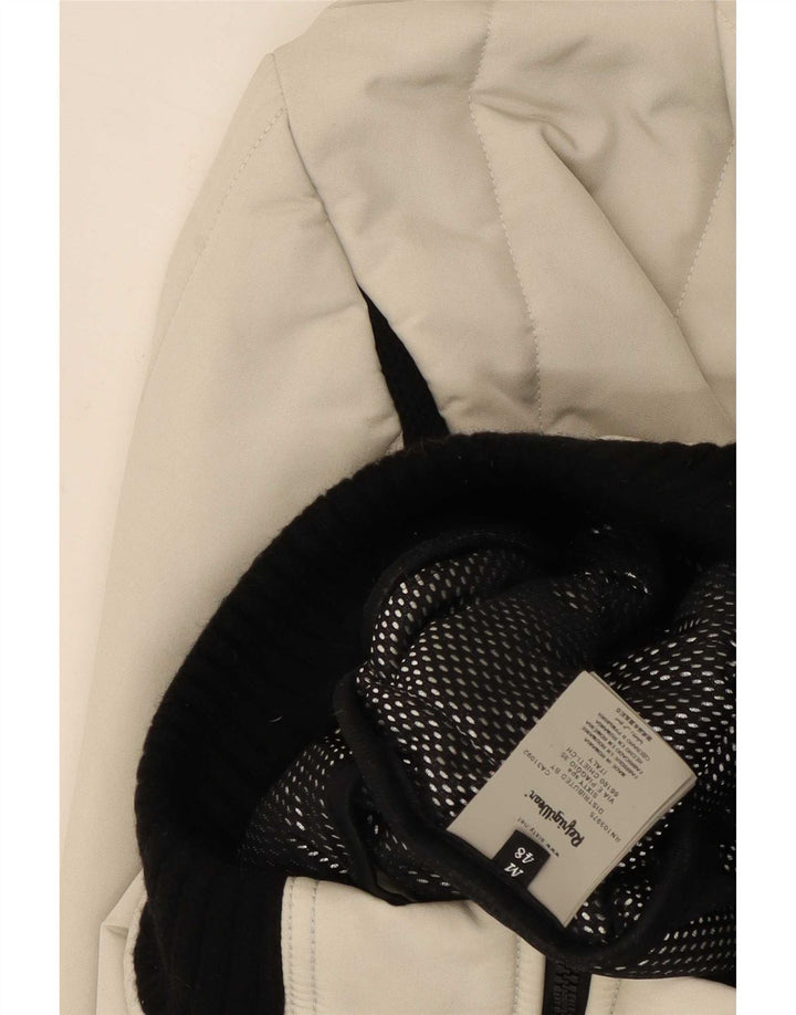 Refrigiwear Wattierte Damenjacke mit Kapuze, UK 14, Mittelweiß, Farbblock