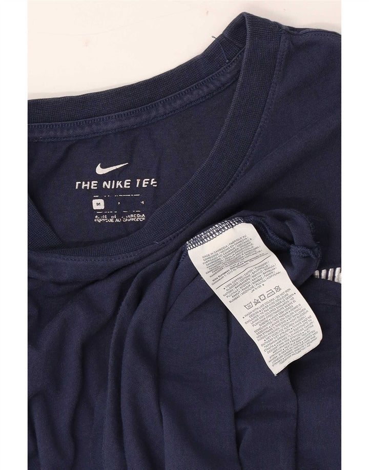Nike Herren-T-Shirt-Oberteil, mittelgroß, marineblau, Baumwolle