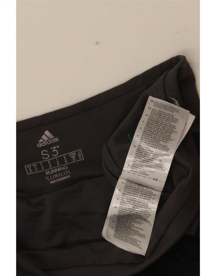 Adidas Damen Lauf-Sportshorts UK 10 Small Schwarz Colourblock Polyester
