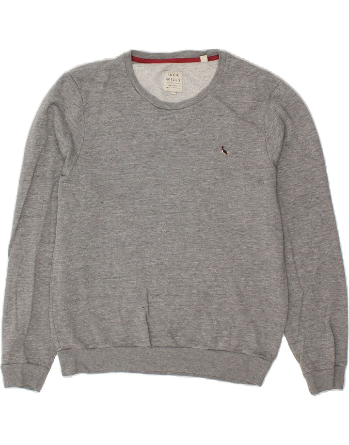 JACK WILLS Mens Sweatshirt Jumper Medium Grey Cotton Vintage Jack Wills and Second-Hand Jack Wills from Messina Hembry 