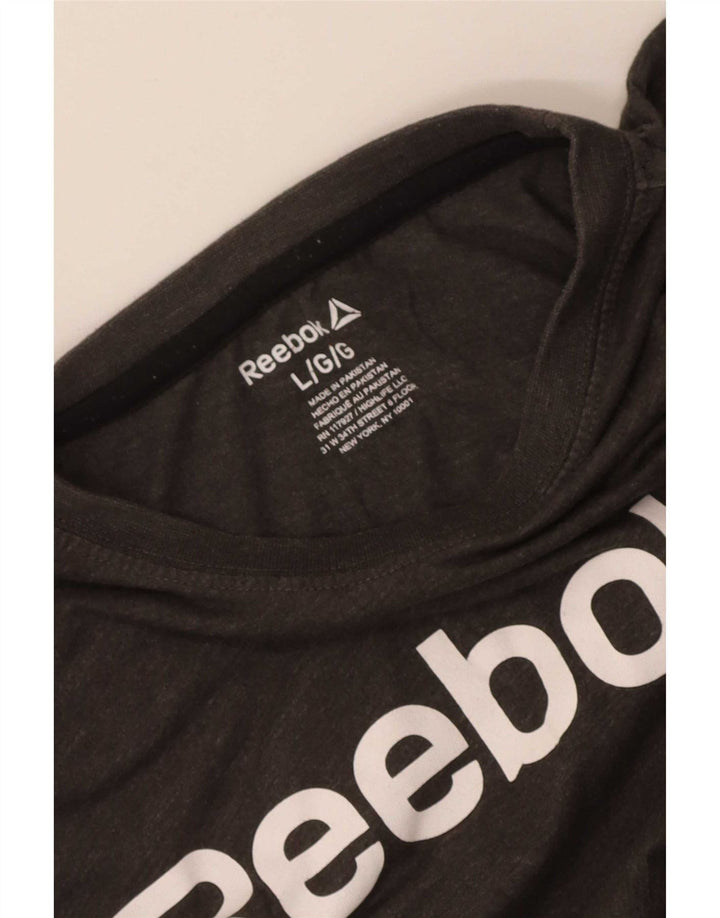 Reebok Herren Graphic T-Shirt Top Large Grau