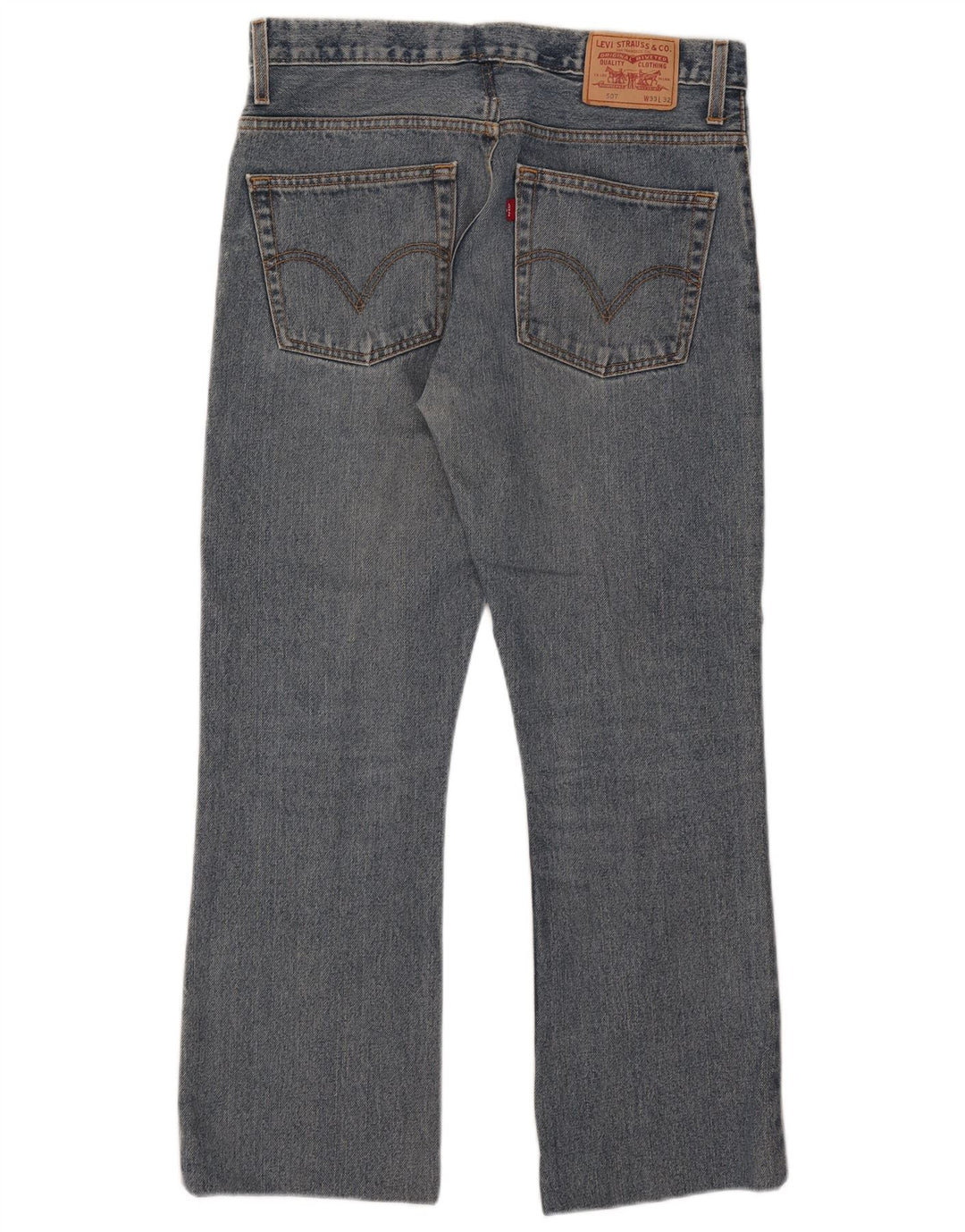 Levi's Damen 507 Bootcut Jeans W33 L28 Blaue Baumwolle