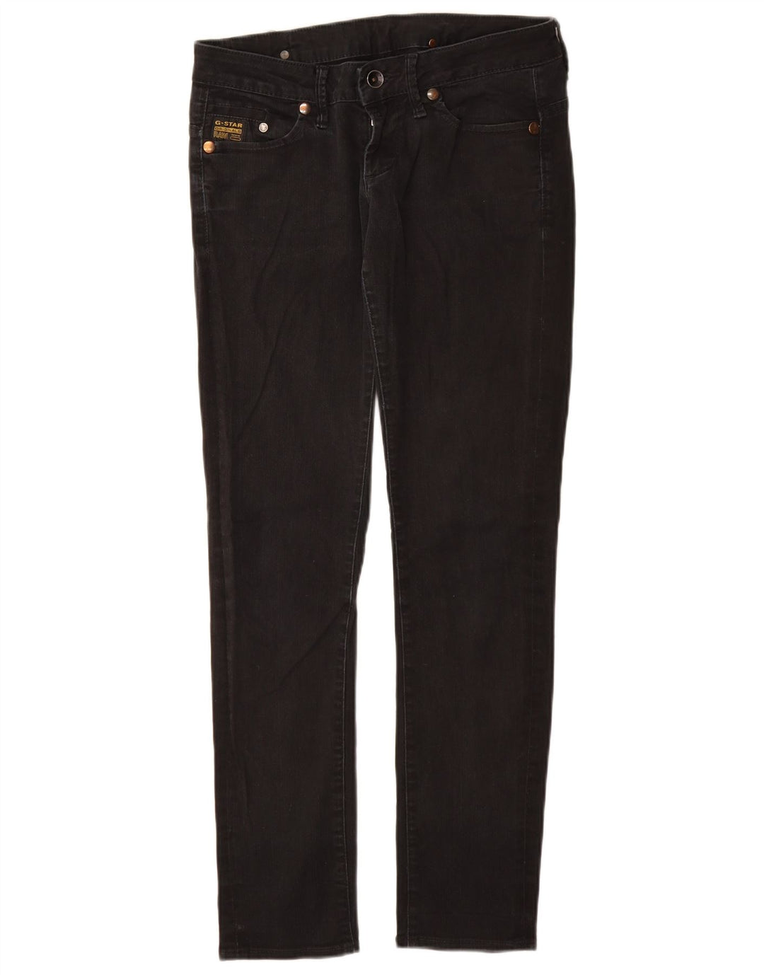 G-Star Damen Skinny Jeans W28 L30 Schwarz