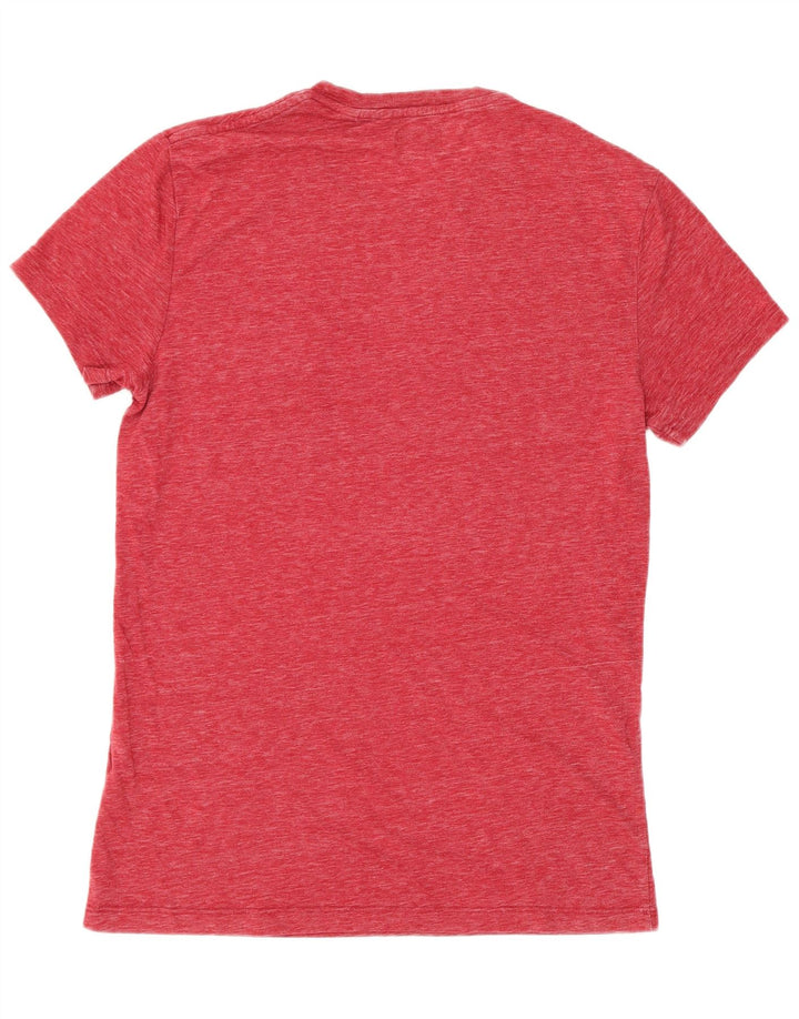 Jack Wills Herren T-Shirt Top Small aus roter Baumwolle