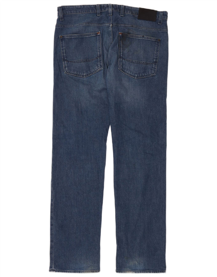 Ted Baker Herren Straight Jeans W36 L34 Blaue Baumwolle