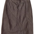 Lorena Antoniazzi Damen Lederrock IT 42 Medium W26 Braunes Leder